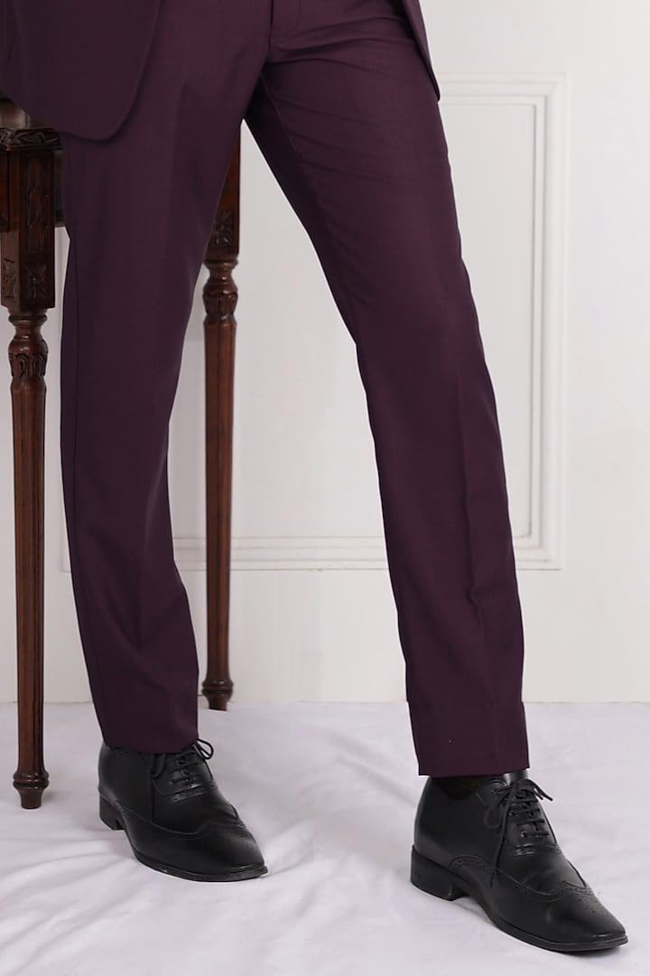 Wine Pure Cotton & Terry Rayon Suit Set by Zoop Men at Pernia's Pop Up Shop