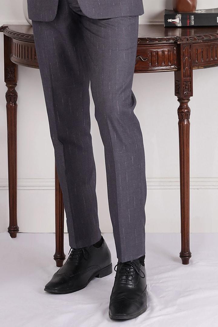 Smokey Grey Pure Cotton & Terry Rayon Suit Set by Zoop Men at Pernia's Pop Up Shop