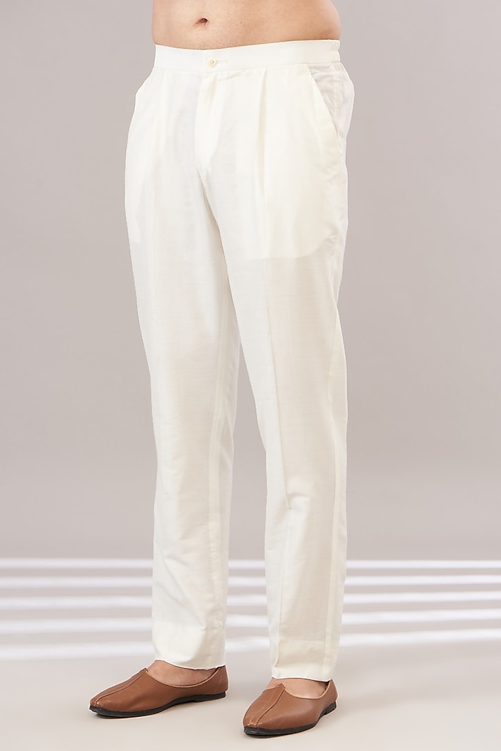 Light Yellow Jacquard Printed Indowestern Set by Zoop Men at Pernia's Pop Up Shop