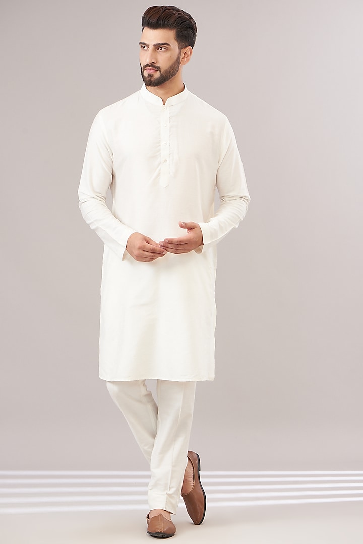 Lemon Yellow Jacquard Embroidered Bundi Set by Zoop Men at Pernia's Pop Up Shop