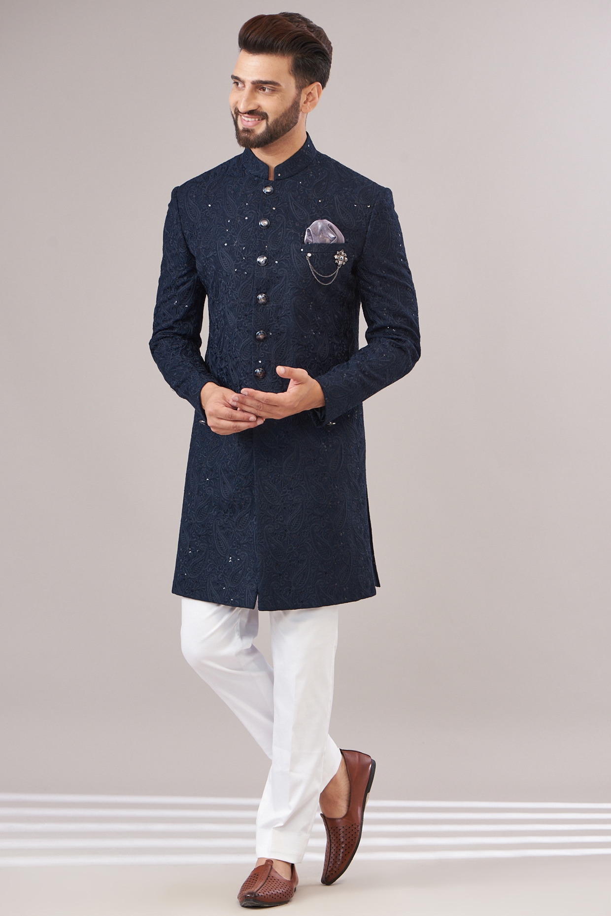 Cotton sherwani for on sale groom