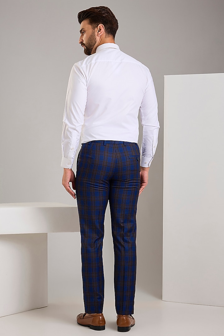 Blue Terry Rayon Double-Breasted Blazer Set by Zoop Men at Pernia's Pop Up Shop