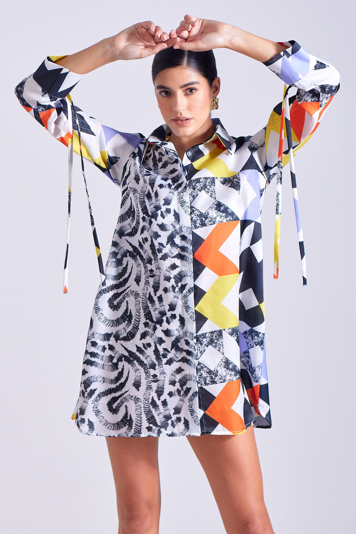 ZOSIA MINI DRESS - SILVER