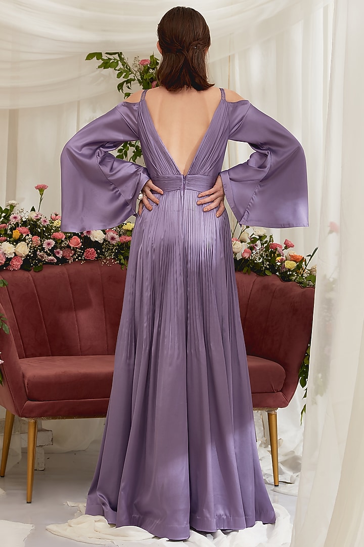Satin Formal Dresses Mauve Tina Holly Couture TK333 Mauve Pink