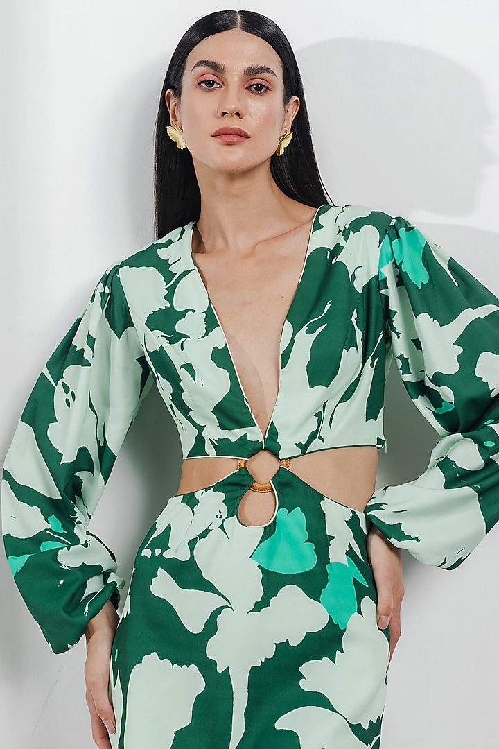 Mint Green Waist-Ring Summer Dress by Zosia at Pernia's Pop Up Shop