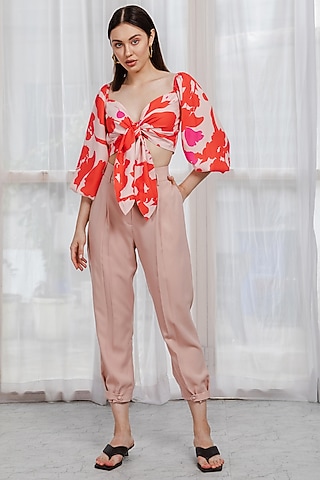 Orange & Nude Co-Ord Set by Zosia