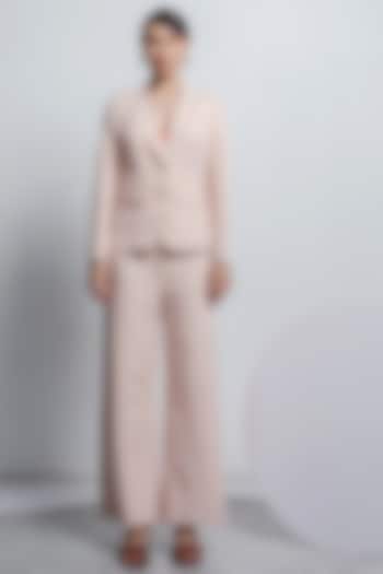 Nude Banana Polyester Pant Set by Zosia at Pernia's Pop Up Shop