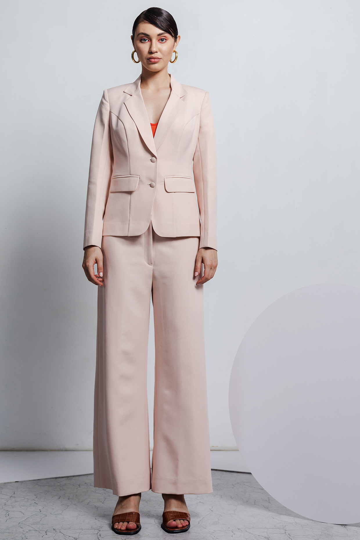 Nude Banana Polyester Pant Set by Zosia at Pernia's Pop Up Shop