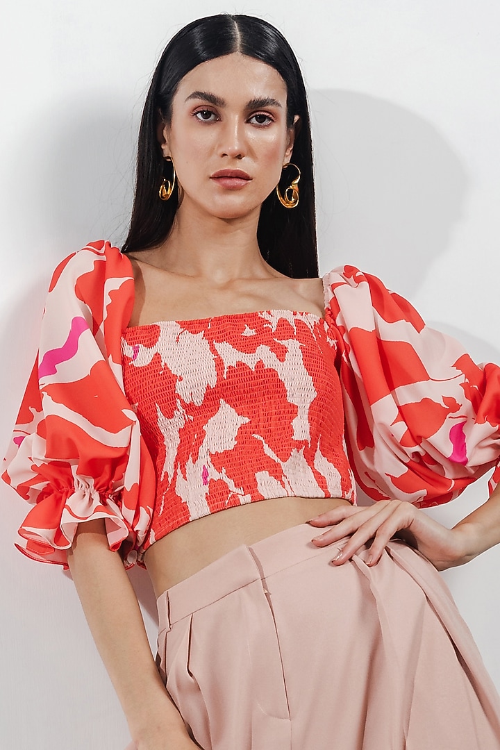 Orange & Nude Pant Set by Zosia at Pernia's Pop Up Shop