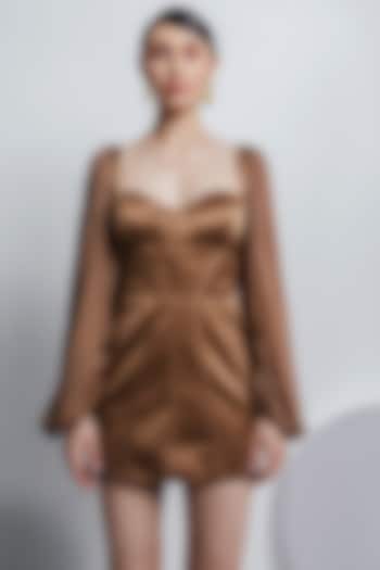 Brown Corset Dress by Zosia