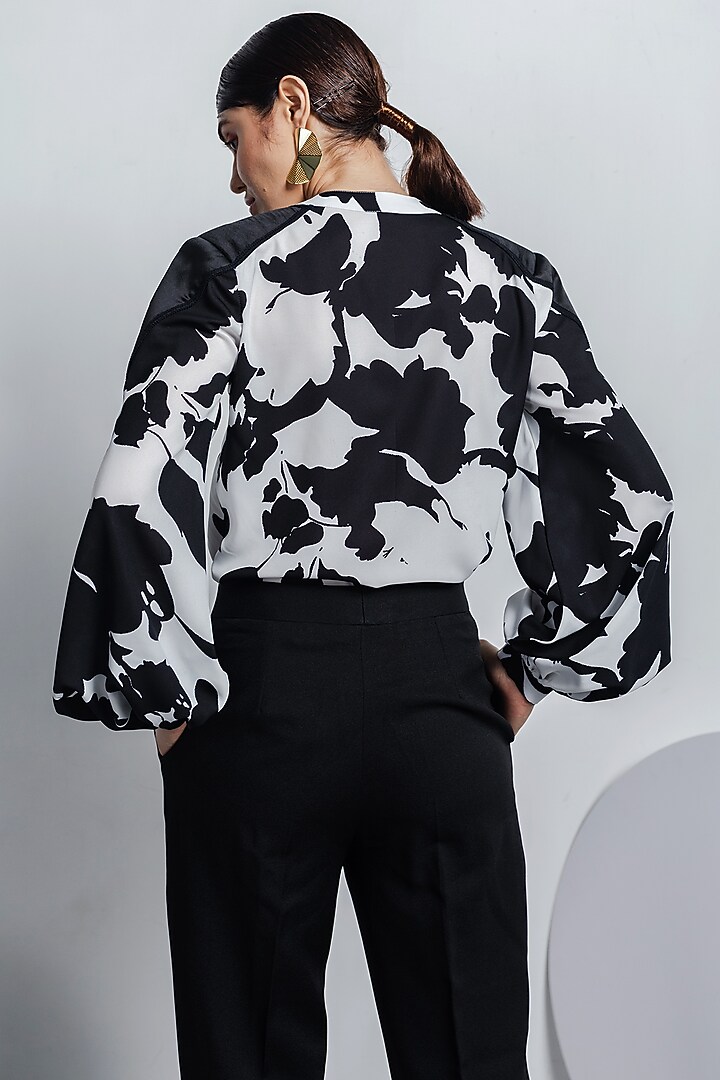 Black & White Printed Shirt by Zosia at Pernia's Pop Up Shop