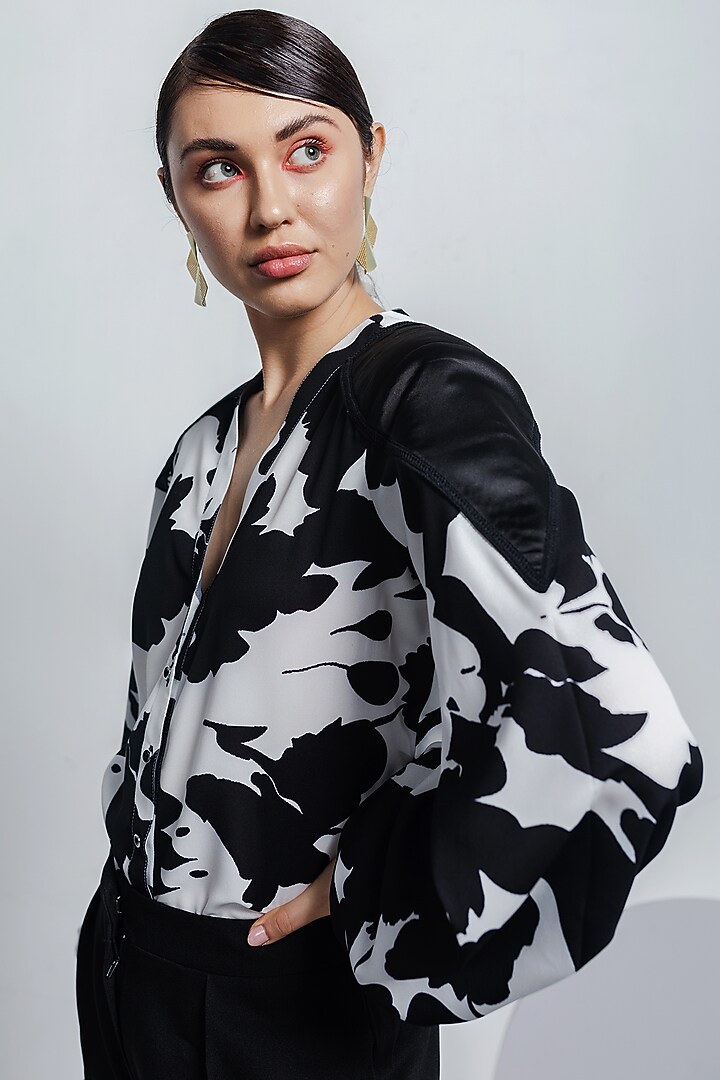 Black & White Printed Shirt by Zosia at Pernia's Pop Up Shop
