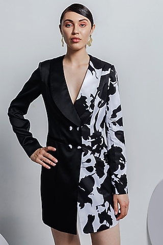 Black & White Blazer Dress by Zosia