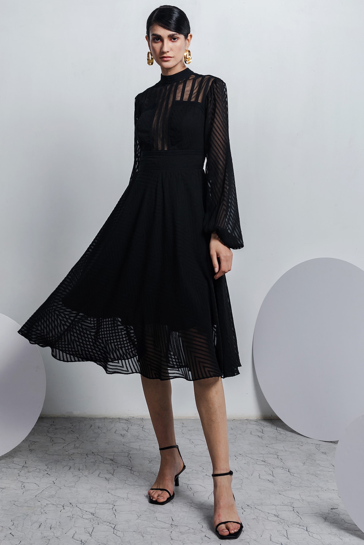 navy lace dress 3 4 sleeve Navy Blue Mother Of The Bride Dresses Tea Length 3/4 Sleeves Mother Of The Bride Dress with 3D Flowers