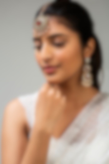 God Finish Kundan Polki & Red Stone Maangtikka by Zevar King at Pernia's Pop Up Shop