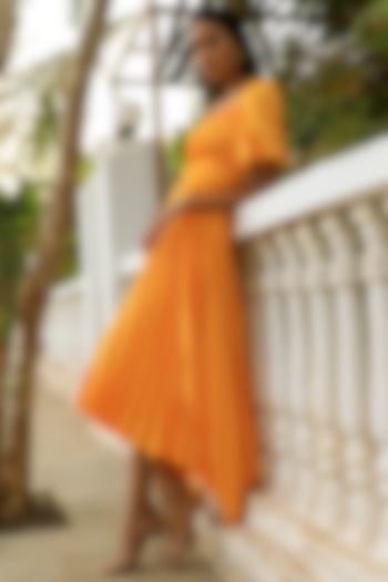 Sunshine Yellow High-Low Vacation Dress by Zwaan at Pernia's Pop Up Shop