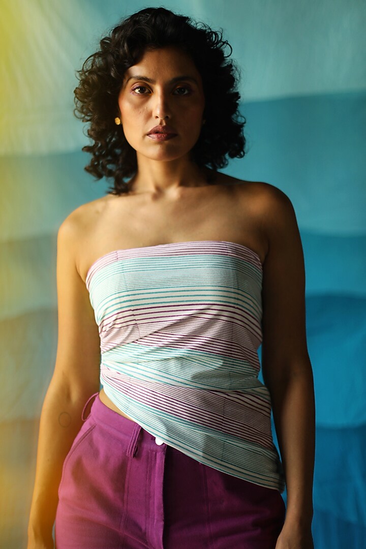 Purple Cotton Twill Pant Set by Zwaan at Pernia's Pop Up Shop
