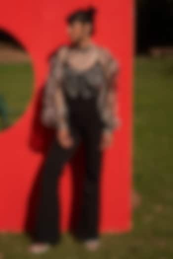 Black & White Organza Bodysuit by Zwaan at Pernia's Pop Up Shop