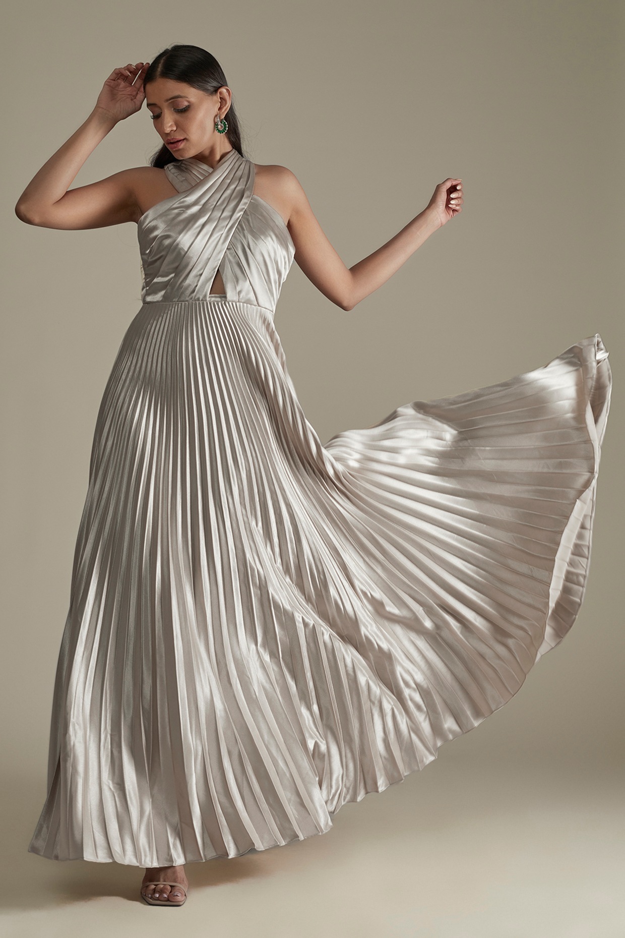 silver gown online