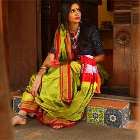 Pure Cotton Traditional Ilkal Saree With Contrast Border And Blouse Piece -  agrohort.ipb.ac.id