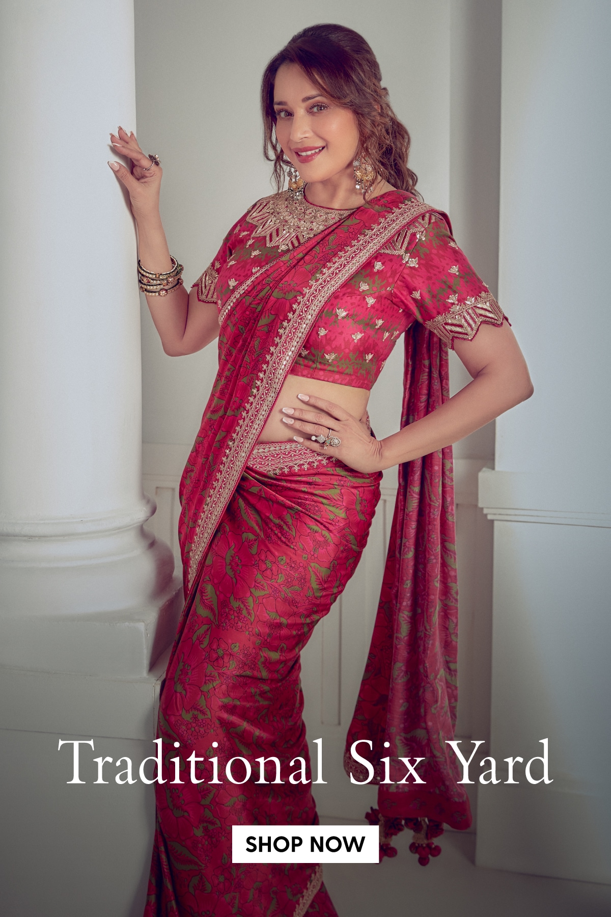 Buy Latest Six Yard Silk Sarees Online | Tulsi Silks