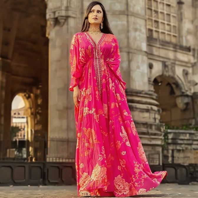 Buy Janasya Women's Pink Cotton Solid Flared Western Dress Online at Best  Prices in India - JioMart.